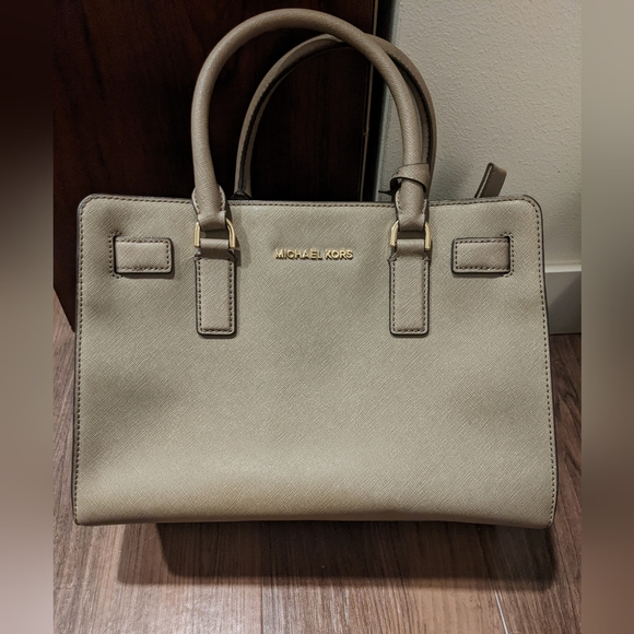 Michael Kors - Dillon Satchel Handbag - Dark Dune Taupe~12.5 x 9.5 x 4